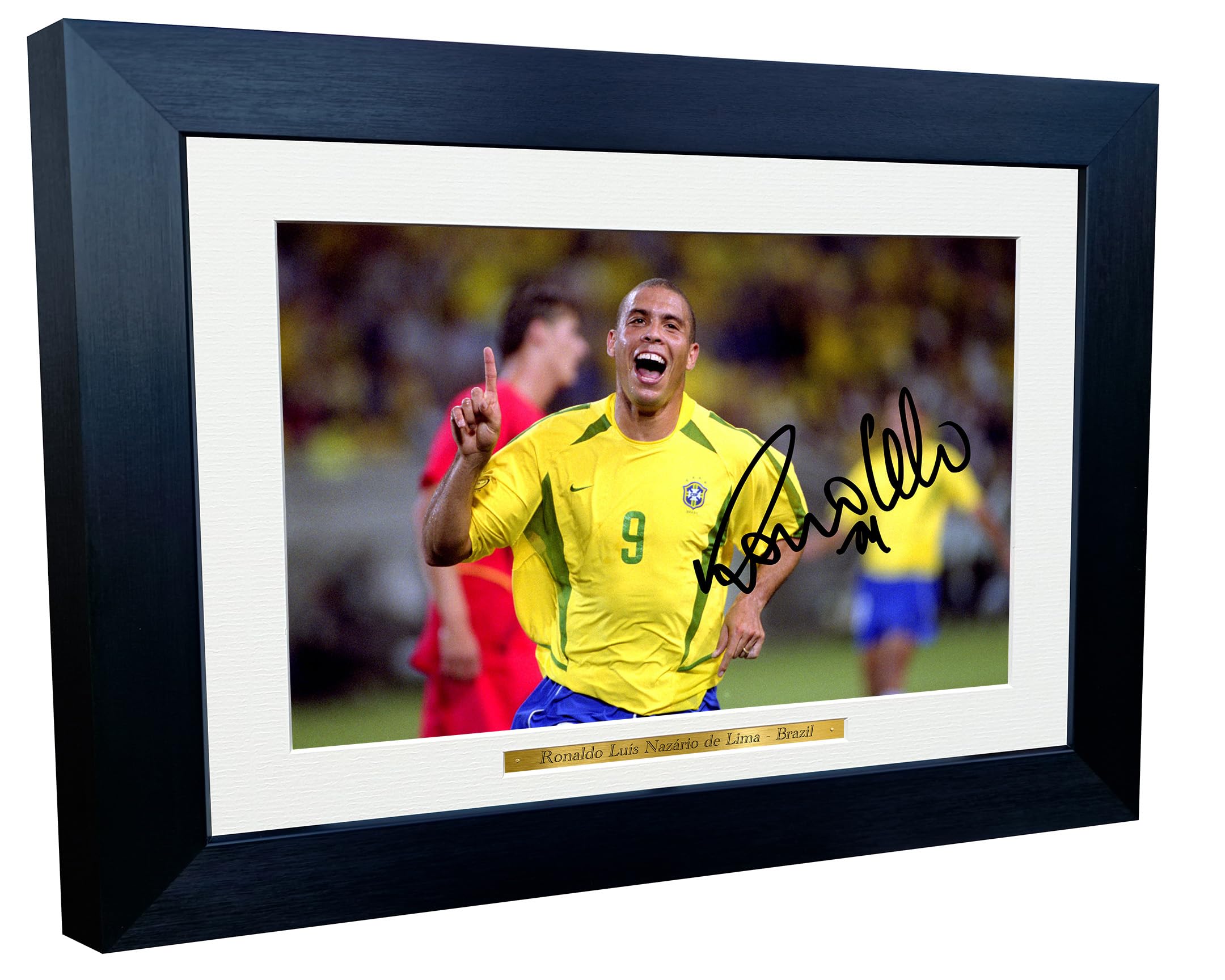 Kitbags & Lockers 12x8 A4 Signed Ronaldo Nazário Brazil